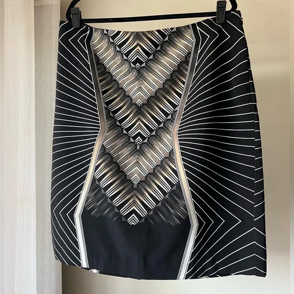 Worthington skirt, size 18, Art Deco print - Picture 1 of 8